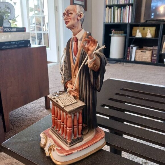 Capodimonte by Rory La Medea Hand Painted Lawyer Barrister with Boots and Gun - Picture 2 of 11